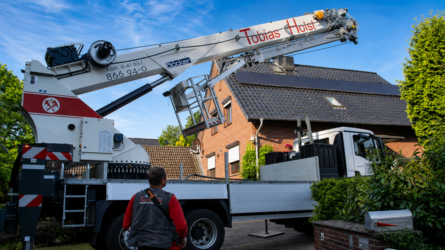 Dach eines Einfamilienhauses nach der Sanierung